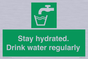 Stay hydrated. Drink water regularly 
